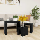 Wooden Nest Of 3 Coffee Tables 61cm Wide - Vantage Home