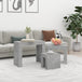 Wooden Nest Of 3 Coffee Tables 61cm Wide - Vantage Home