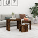 Wooden Nest Of 3 Coffee Tables 61cm Wide - Vantage Home