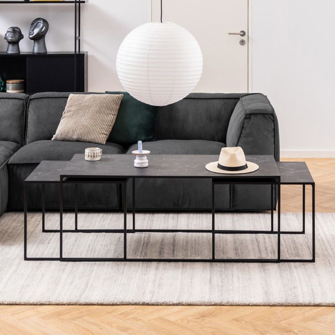 Wooden Nest Of 3 Coffee Tables - Infinity