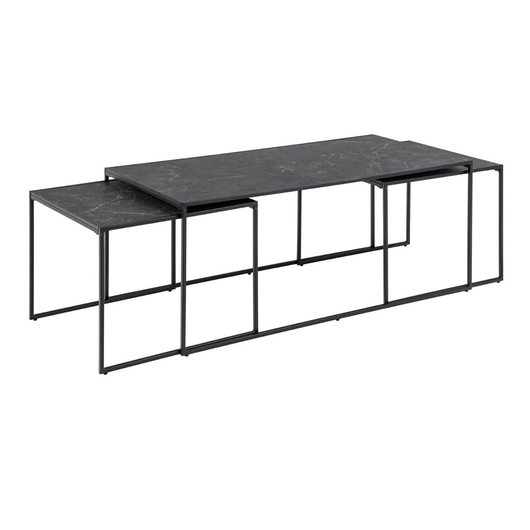 Wooden Nest Of 3 Coffee Tables - Infinity