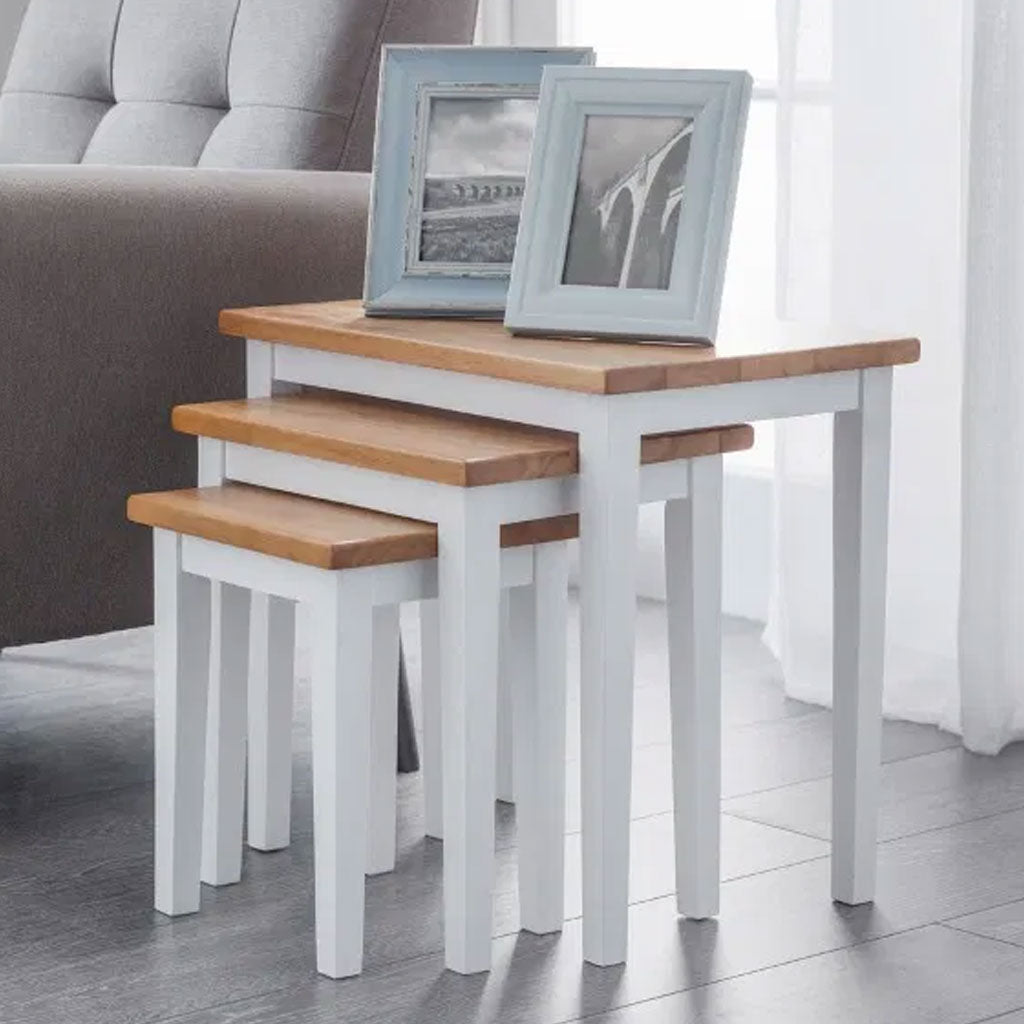 Wooden Nest Of 3 Tables - Cleo
