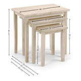 Wooden Nest Of 3 Tables - Cleo