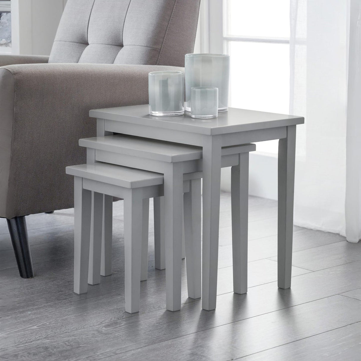 Wooden Nest Of 3 Tables - Cleo
