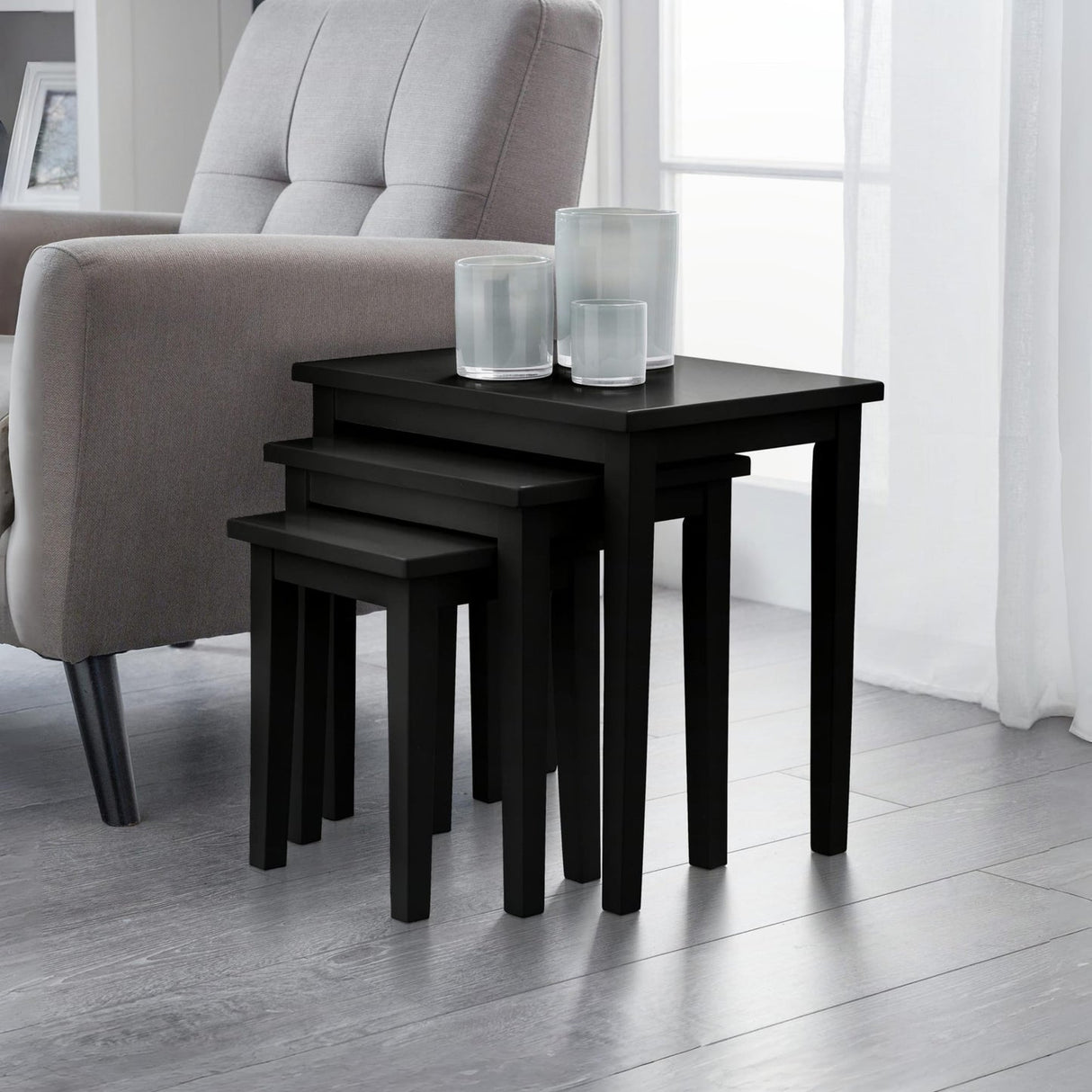 Wooden Nest Of 3 Tables - Cleo
