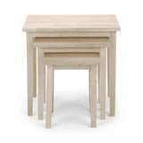 Wooden Nest Of 3 Tables - Cleo