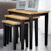 Wooden Nest Of 3 Tables - Cleo