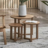 Wooden Nest Of 3 Tables - Nidri