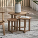 Wooden Nest Of 3 Tables - Nidri