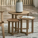 Wooden Nest Of 3 Tables - Nidri