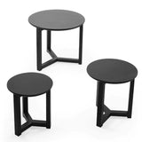 Wooden Nest Of 3 Tables - Nidri