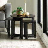 Wooden Nest Of 3 Tables - Nidri