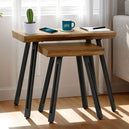 Wooden Nest Of 3 Tables - Quebec