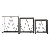 Wooden Nest Of 3 Tables Square - Athens