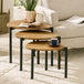 Wooden Nest Of 3 Tables Teardrop - Lorette