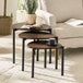 Wooden Nest Of 3 Tables Teardrop - Lorette