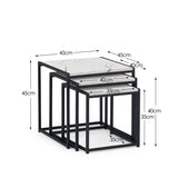 Wooden Nest Of 3 Tables - Tribeca