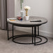 Wooden Nesting Coffee Tables Round - Athens