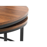 Wooden Nesting Coffee Tables Round - Bellini
