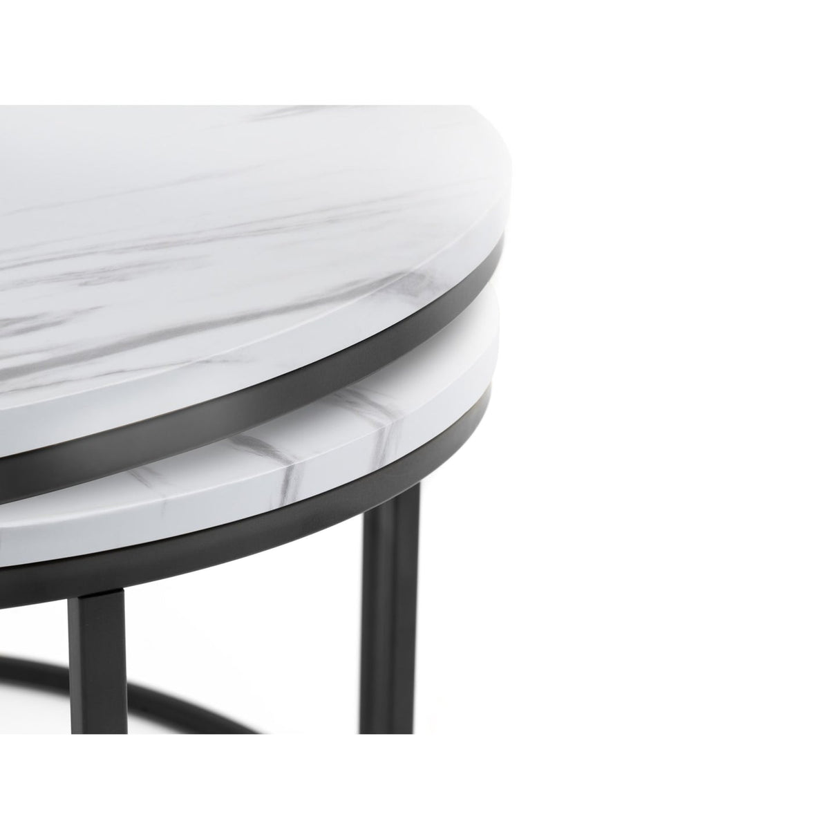Wooden Nesting Coffee Tables Round - Bellini