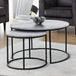 Wooden Nesting Coffee Tables Round - Bellini