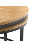 Wooden Nesting Coffee Tables Round - Bellini