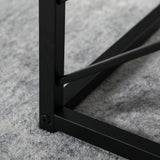 Wooden Nesting Coffee Tables Square in Set of 3 - Velmora