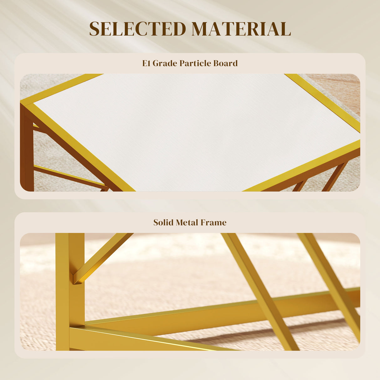 Wooden Nesting Coffee Tables Square in Set of 3 - Velmora