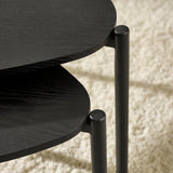 Wooden Nesting Coffee Tables Teardrop - Lorette