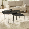 Wooden Nesting Coffee Tables Teardrop - Lorette