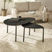 Wooden Nesting Coffee Tables Teardrop - Lorette