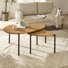 Wooden Nesting Coffee Tables Teardrop - Lorette