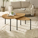 Wooden Nesting Coffee Tables Teardrop - Lorette