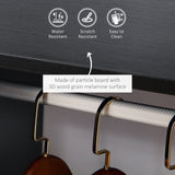Wooden Open Wardrobe 60cm Wide With 4 Wheels - Velmora