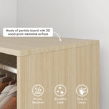 Wooden Open Wardrobe 60cm Wide With 4 Wheels - Velmora