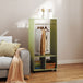 Wooden Open Wardrobe 60cm Wide With 4 Wheels - Velmora