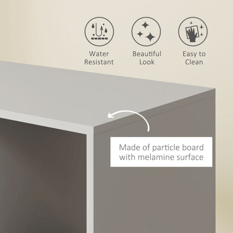 Wooden Open Wardrobe 60cm Wide With 4 Wheels - Velmora