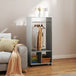 Wooden Open Wardrobe 60cm Wide With 4 Wheels - Velmora