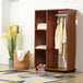 Wooden Open Wardrobe 80cm Wide With 4 Wheels - Velmora