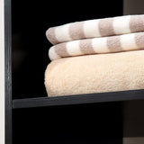 Wooden Open Wardrobe 80cm Wide With 4 Wheels - Velmora