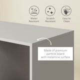 Wooden Open Wardrobe 80cm Wide With 4 Wheels - Velmora