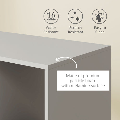 Wooden Open Wardrobe 80cm Wide With 4 Wheels - Velmora