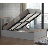 Wooden Ottoman Storage Double Bed - Malmo