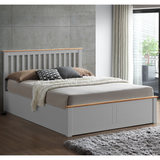 Wooden Ottoman Storage Double Bed - Malmo