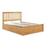 Wooden Ottoman Storage Double Bed - Malmo