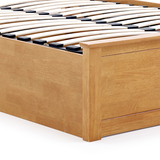 Wooden Ottoman Storage Double Bed - Malmo