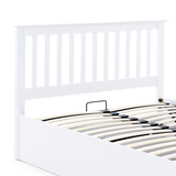 Wooden Ottoman Storage Small Double Bed - Malmo