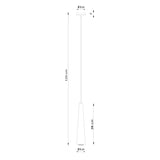 Wooden Pendant Light With Sula 1 Lamp - Peach Puff