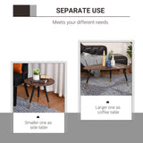 Wooden Scandinavian-Style Coffee Tables in Set of 2 - Velmora