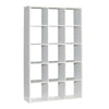 Wooden Shelving Unit With 15 Open Storage Cubes - Mauro